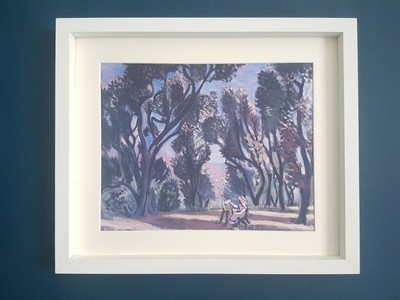 HENRI MATISSE '' PAINTER AMONG OLIVE TREES '' FRAMED PRINT.