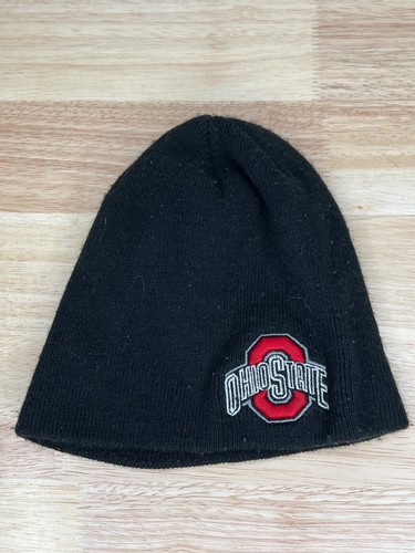 Ohio State Mens Black Beanie Winter Cap 
