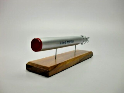 A244-S Fire and Forget Torpedo Desktop Kiln Dried Wood Model Small New