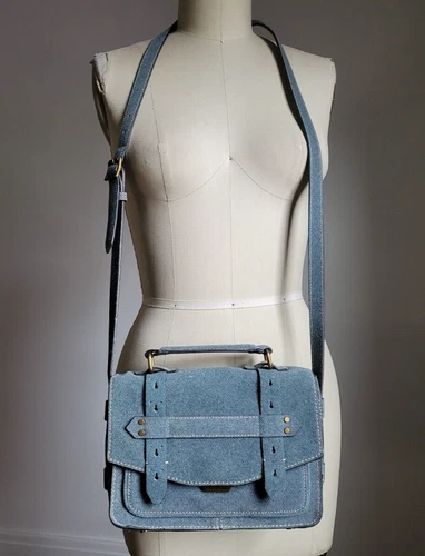 AIMEE KESTENBERG DENIM CROSSBODY BAG w/ ADJUSTABLE STRAP New Without Tags