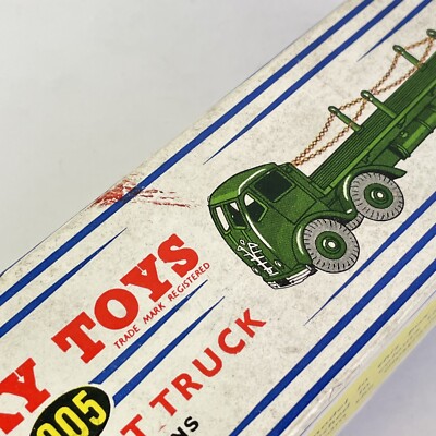 Vintage Boxed Dinky Toys Foden Flat Truck With Chains Red No. 905