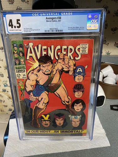 Avengers #38 CGC 4.5 Hercules Joins The Avengers!.In Our Midst...An IMMORTAL