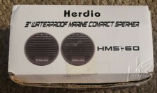 Herdio HMS-60 140W 2-Way Full Range Black 3  Waterproof Marine Speakers 80db