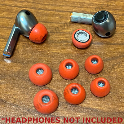 Memory Foam Ear Tips For Samsung Galaxy Buds 3 Pro Headphones Buds3 S/M/L -Red