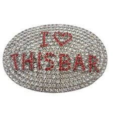 Auction for a "I LOVE THIS BAR" Belt Buckle