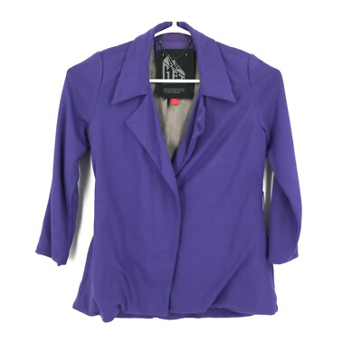 G.E.T Equipment General Technique Womens Blazer Jacket Medium 3/4 Sleeve Pockets