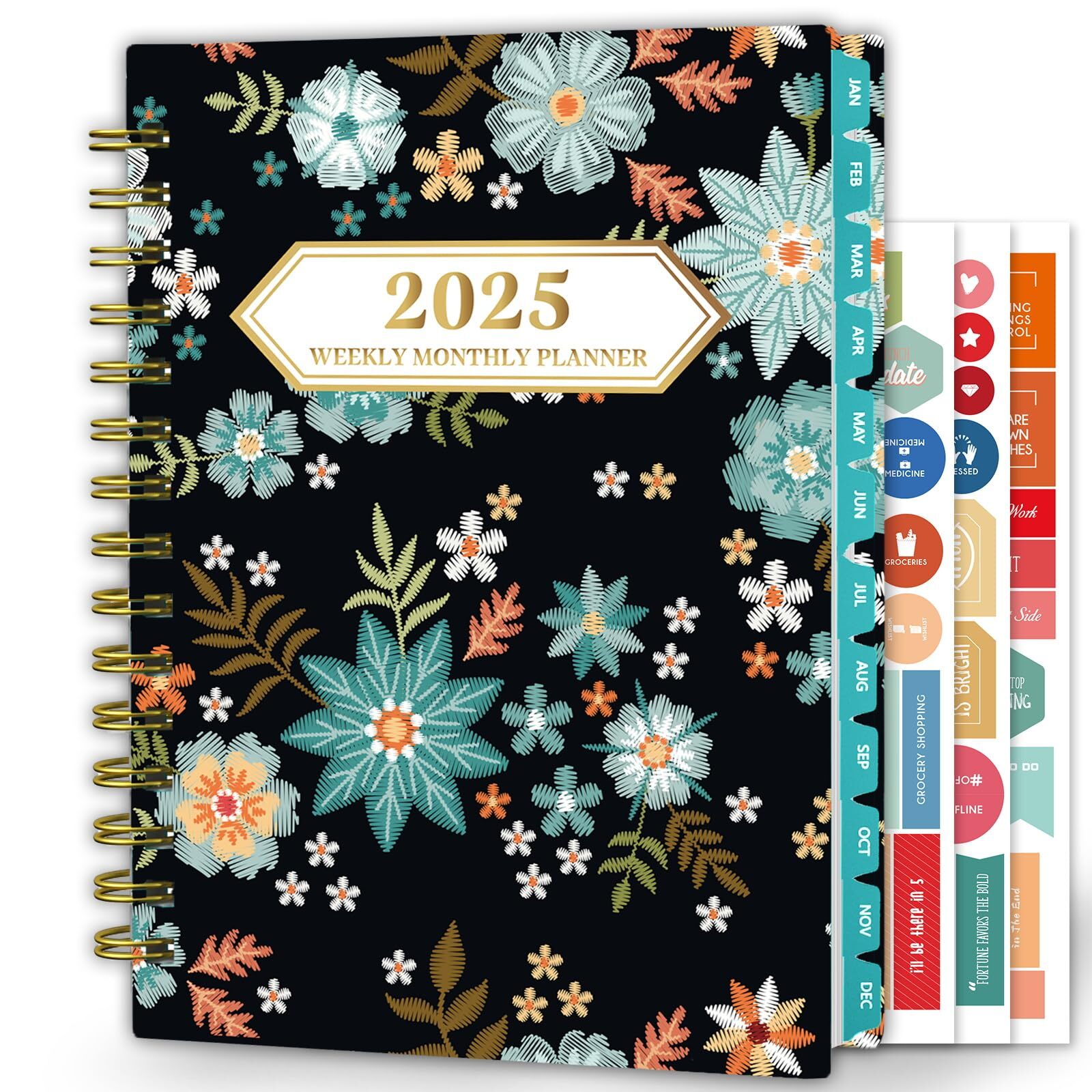 Ymumuda 2025 Planner 12-Month Daily Weekly Monthly Planner from JAN.2025 to D...
