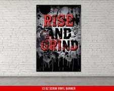 Motivational Home Gym Banner - Large Fitness Wall Art - Training