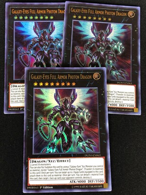 YUGIOH GALAXY EYES FULL ARMOR PHOTON DRAGON DUPO-EN063 1ST ULTRA X3 (NM)