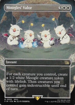 MTG - Moogles' Valor *Borederless* Final Fantsay Set N/M