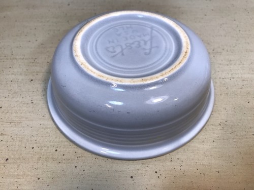 Vintage Fiestaware Gray 4.75" Nappy Fruit Sauce Dessert Bowl HLC Fiesta - Picture 3 of 7