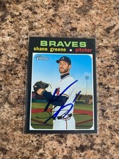 Shane Greene Signed 2020 Topps Heritage Atlanta Braves Auto # 150