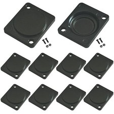 10 PCS D-Series Metal Blank Plate for Panel Mount Chassis XLR Connectors