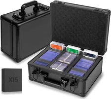 Graded Card Storage Box, Top Loaders Storage Case, Sports Trading Card Box, Card