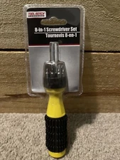 TOOL BENCH HARDWARE 8-IN-1 SCREWDRIVER SET New