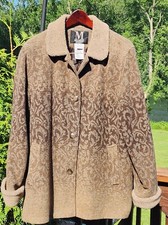 Mulberry Street Women's Winter Fall Jacket Brown Fleece Medium