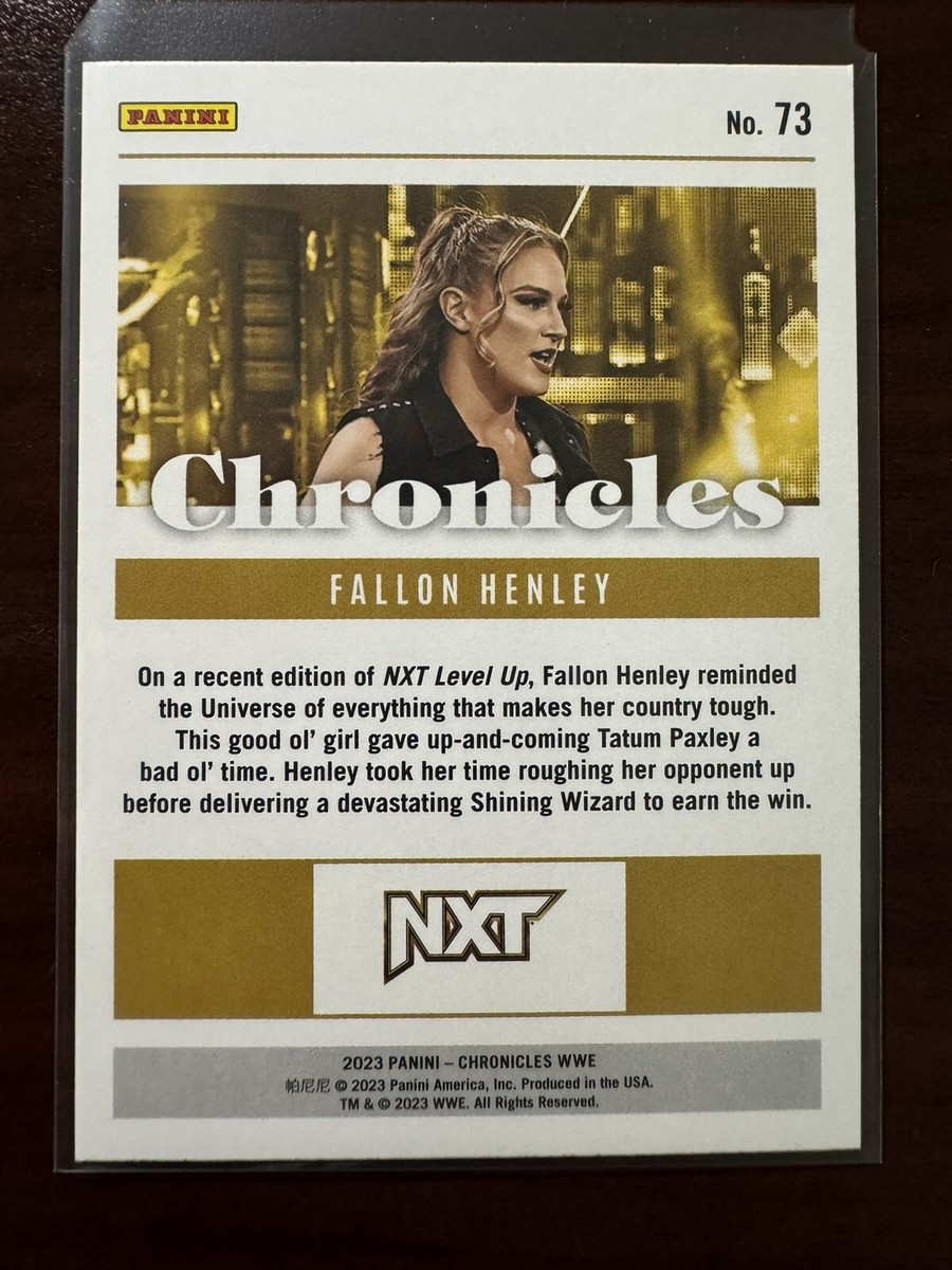 2023 Panini Chronicles WWE Fallon Henley #73 | eBay