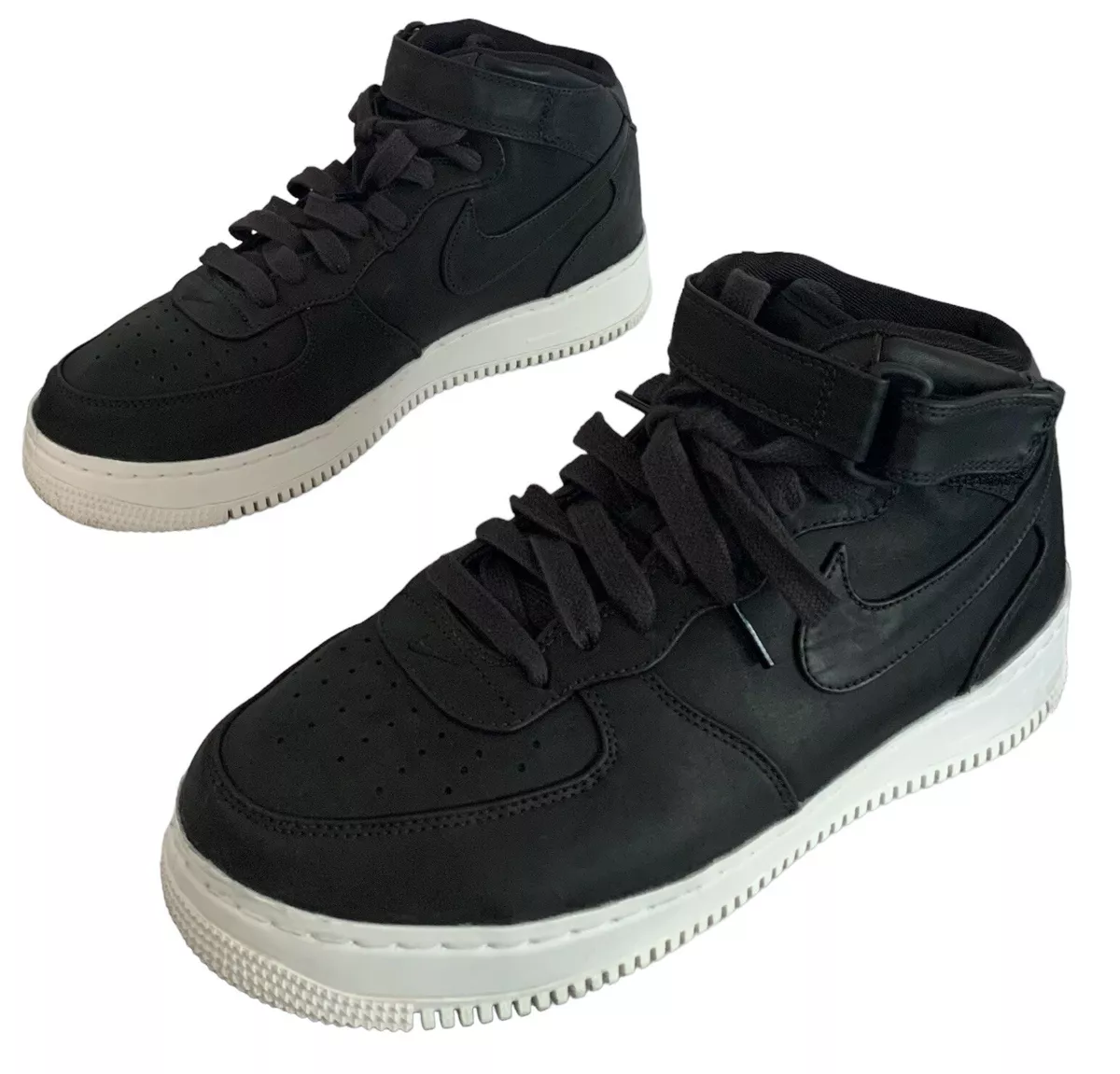 Nike Air Force 1 Mid Black Sail NikeLab Mens Size 10 Basketball