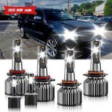 LED Headlight Bulb High Low Beam + Fog Light For Chevy Suburban 1500 2000-2006