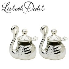 Exklusives Set für Salz und Pfeffer in "Silber" von Lisbeth Dahl. Hochwertig!!