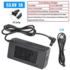 Electric Scooter 53.6V 2A Lithium Battery Charger for Xiaomi 4 Ultra/4 Pro Parts