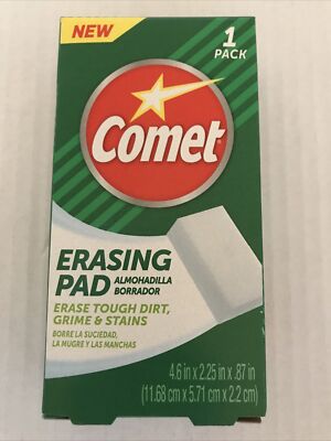 Comet Erasing Pad Single Sponge Erase Tough Dirt Grime & Stains (2-FD-18)