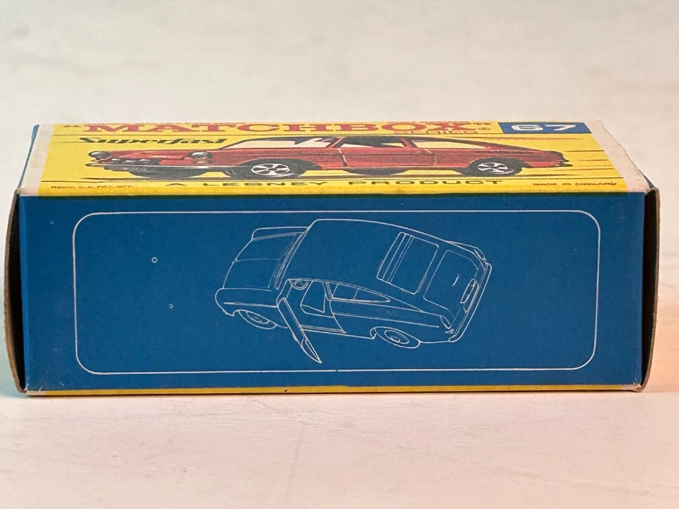 Matchbox Superfast No. 67 Volkswagen 1600 with Original Box, Pinkish Body - Image 3 of 4