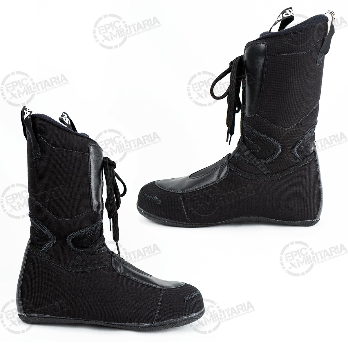 SALOMON Scarpa Fit Flex Nero Fodera Stivali Da Sci Termici Interni Italiani Surplus Esercito