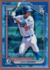 2024 Bowman Sapphire #BCP106 Jaron Elkins (1st Bowman)(Dodgers)