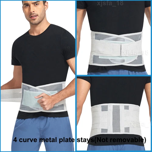 Back Brace Support Belt Breathable Double Pull Support Lumbar Lower Back Support - Picture 34 of 37
