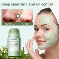 SKINTIFIC Mugwort Acne Clay Mask Stick 40g Reduces Redness, Inflammation