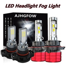 For 2007-2013 Gmc Yukon Denali 4x 6500k Front Led Headlight Fog Light Bulbs Kit For 2007-2013 Gmc Yukon Denali 4x 6500k Front Led Headlight Fog Light Bulbs Kit