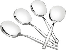 8-Piece Stainless Steel Buffet Serving Spoon, Large Serving Spoon