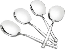 8-Piece Stainless Steel Buffet Serving Spoon, Large Serving Spoon