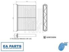 Filter, cabin air for MAZDA BLUE PRINT ADBP250096