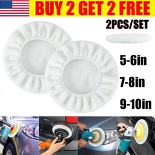 Car Polisher Bonnet Polishing Buffing Pad Cover Soft Wool For 5-10" Car Polisher
