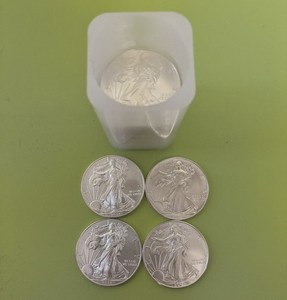 20 American Silver Eagle 1oz .999 Various dates 