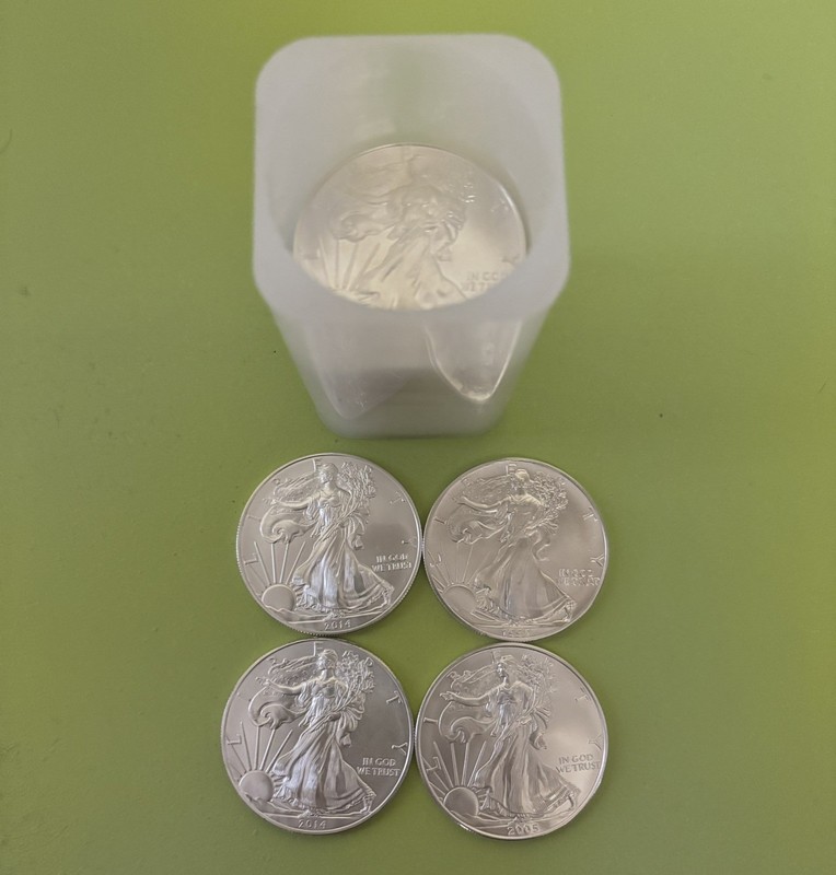 20 American Silver Eagle 1oz .999 Various dates 