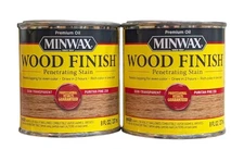 2 - Minwax Puritan Pine Wood Finish - Penetrating Stain - 218 - 8 Fl Oz Each