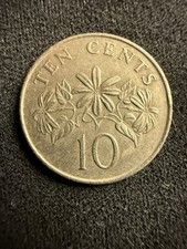 Singapore 1985 10 Cent Coin