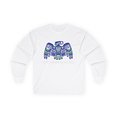 PNW Indigenous-Inspired Seahawks Long Sleeve Tee | Pacific Northwest Football