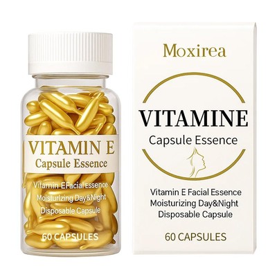 Vitamin E Capsule Essence, Moisturizing and Hydrating Facial 60 Capsules  