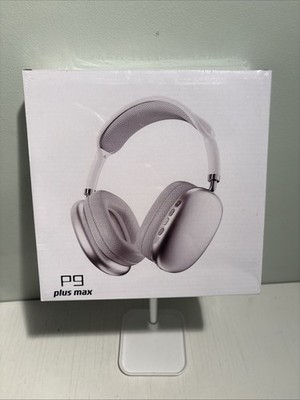 Brand New & Sealed P9 Plus Max Wireless Bluetooth Headphones! Grey/White