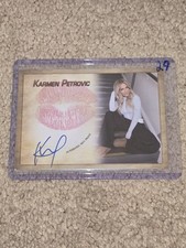 Karmen Petrovic Signed Kiss Card Wrestler WWE NXT Wrestler Collectors Expo #29