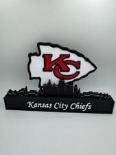 Kansas City Chiefs NFL Logo mit Skyline   3D-...