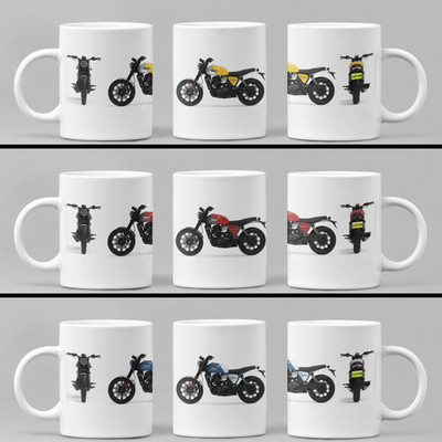Personalisierter BSA Bantam 350 Motorrad Kaffeebecher - Farbwahl