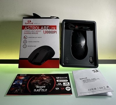 Redragon ASTROLABElite 3 Modes Honeycomb Light Weight Gaming Mouse - Black
