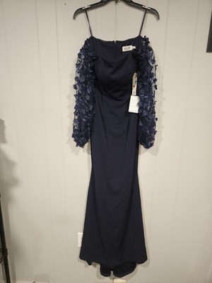 elegant bodycon dresses Glamorous Beaded Spaghetti Strap Evening Dress Nice in Navy Lace 10+vest inventory active-20260506ZMP adapting to different settings Size:M (10-12)