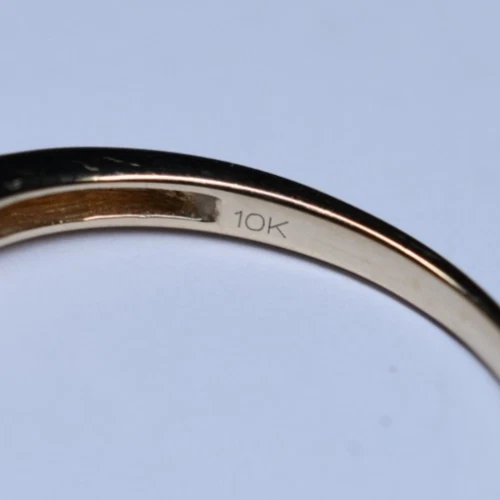 Anillo Banda Diamante Arco Iris Oro 10k Talla 9.25 Naranja Amarillo Verde Azul .5 ct TDW Foto 2 de 4