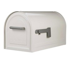 Architectural Mailboxes Reliant Locking White Steel Post Mount USPS Approved